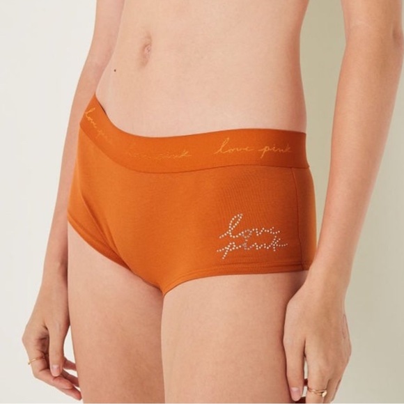 (M) PINK LOGO BOYSHORT UNDERWEAR Victoria’s  Secret - Picture 1 of 12